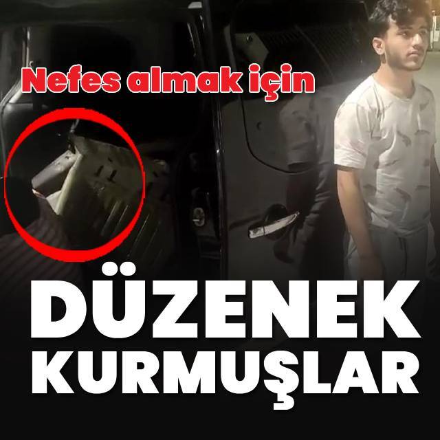 Nefes almak için hortum sistemi kurmuşlar!