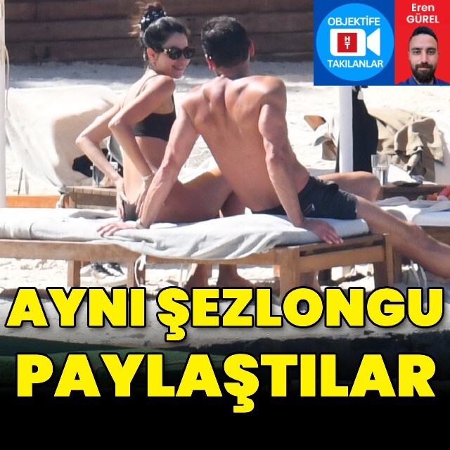 Aynı şezlongu paylaştılar