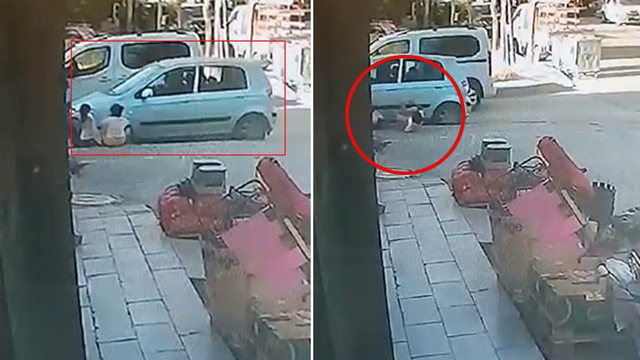 Kaldırımda oturan çocuklara çarptı: 1'i ağır 3 yaralı