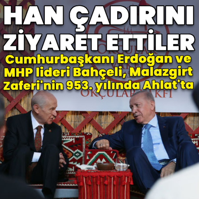 Cumhurbaşkanı Erdoğan'dan Ahlat'ta açıklamalar