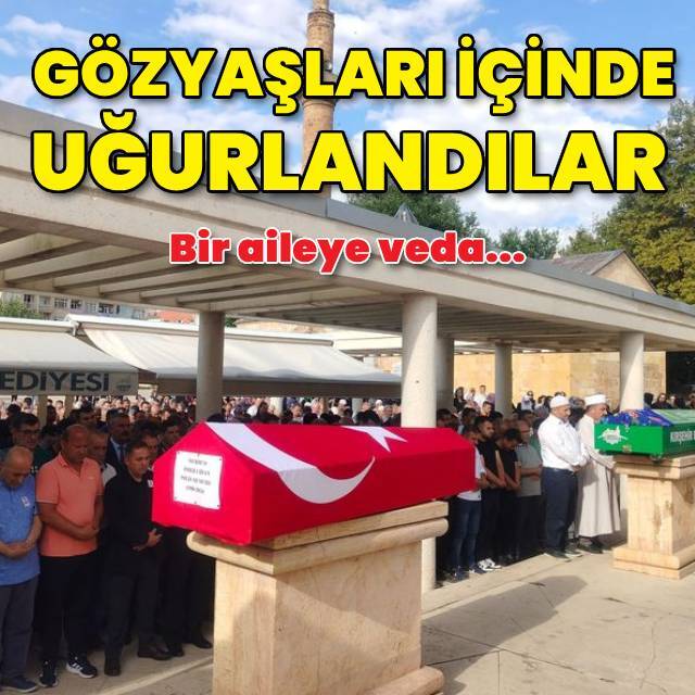 Gözyaşları içinde veda ettiler