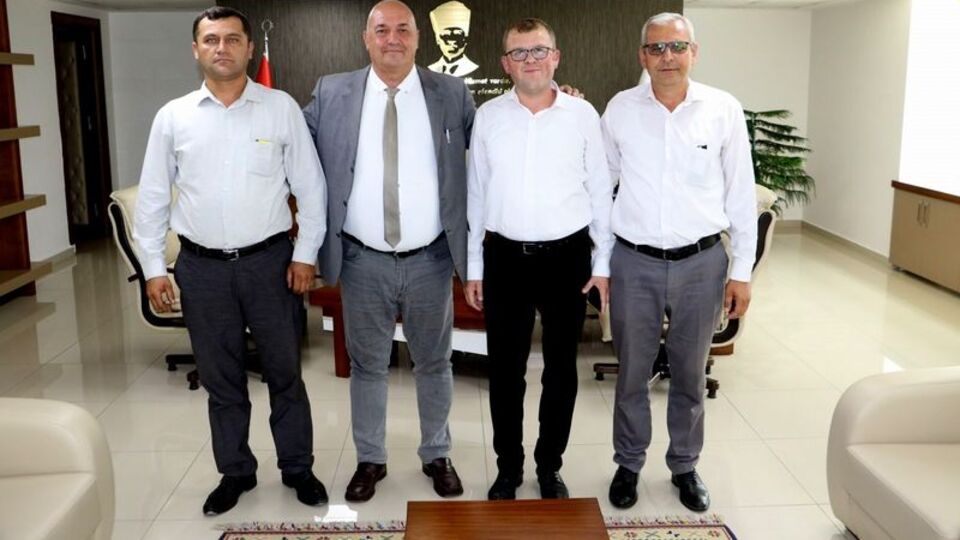 Gördesli muhtarlardan teşekkür ziyareti