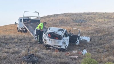 Kırşehir'de otomobil devrildi: 1 ölü, 1 yaralı