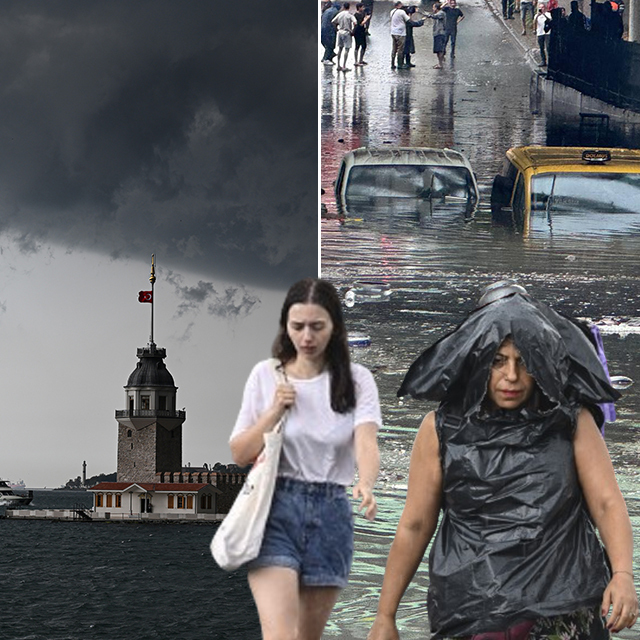 İstanbul'u sağanak vurdu: Araçlar mahsur kaldı, ağaçlar yıkıldı, ev ve iş yerlerini su bastı