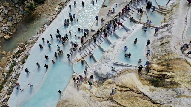 Pamukkale'yi andıran gizli cennet
