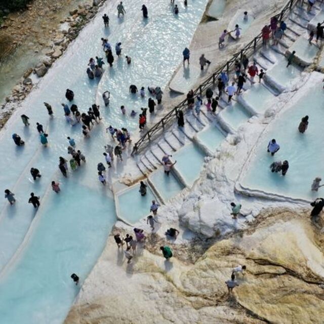 Pamukkale'yi andıran gizli cennet