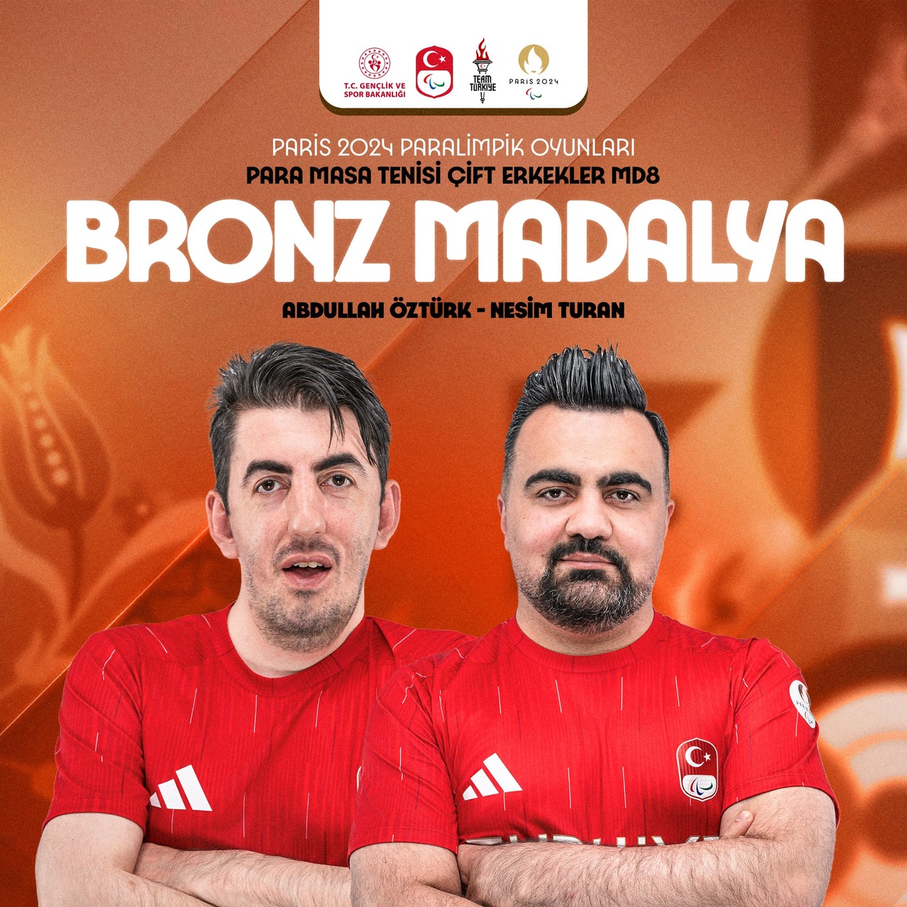 Öztürk-Turan ikilisi bronz madalya aldı!