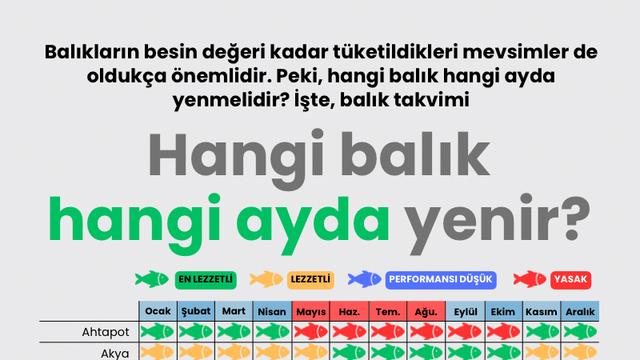 Hangi balık hangi ayda yenir?