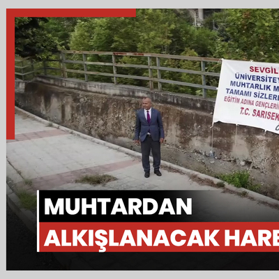 Muhtardan alkışlanacak hareket...