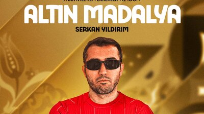 Serkan Yıldırım'dan altın madalya!