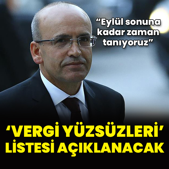 Vergi yüzsüzleri listesi açıklanacak