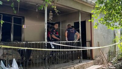 Yaşlı kadın alevlerin arasında kaldı!