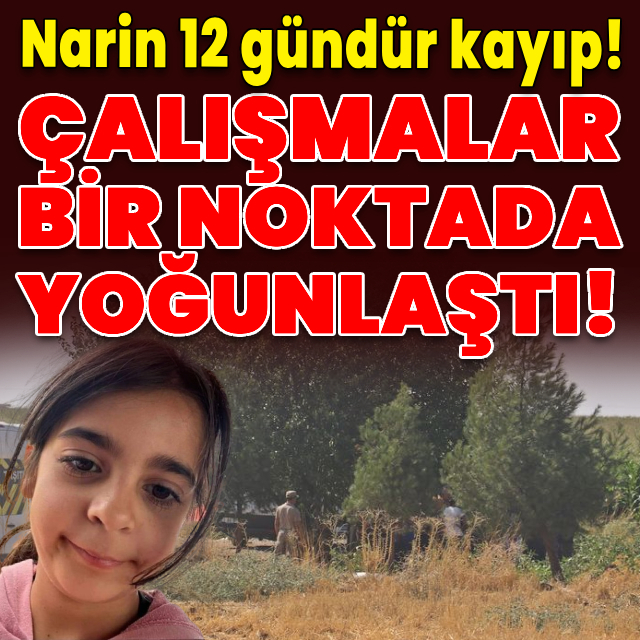 Narin 12 gündür kayıp! Komandolar delil arıyor