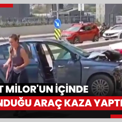 Vedat Milorun içinde bulunduğu araç kaza yaptı