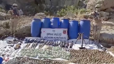 Cudi'de teröristlerin mağarası imha edildi!