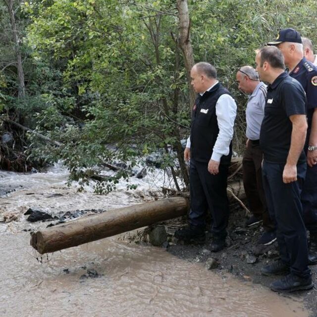 Artvin'de sağanak sonrası çalışmalar