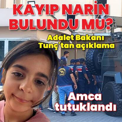 Kayıp Narin bulundu mu? Narin Güran'ın amcası tutuklandı