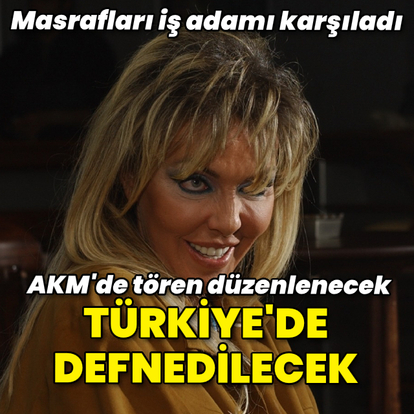  Türkiye'de defnedilecek