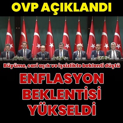 Orta Vadeli Program (OVP) açıklandı