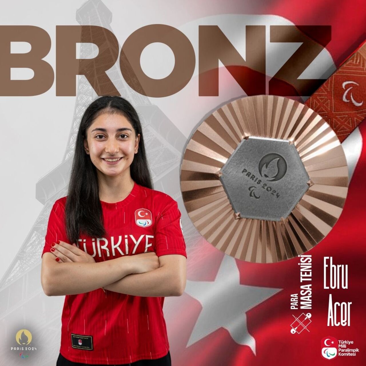 Ebru Acer'den bronz madalya!