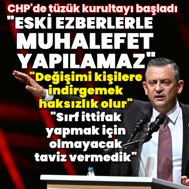 CHP'de tüzük kurultayı başladı