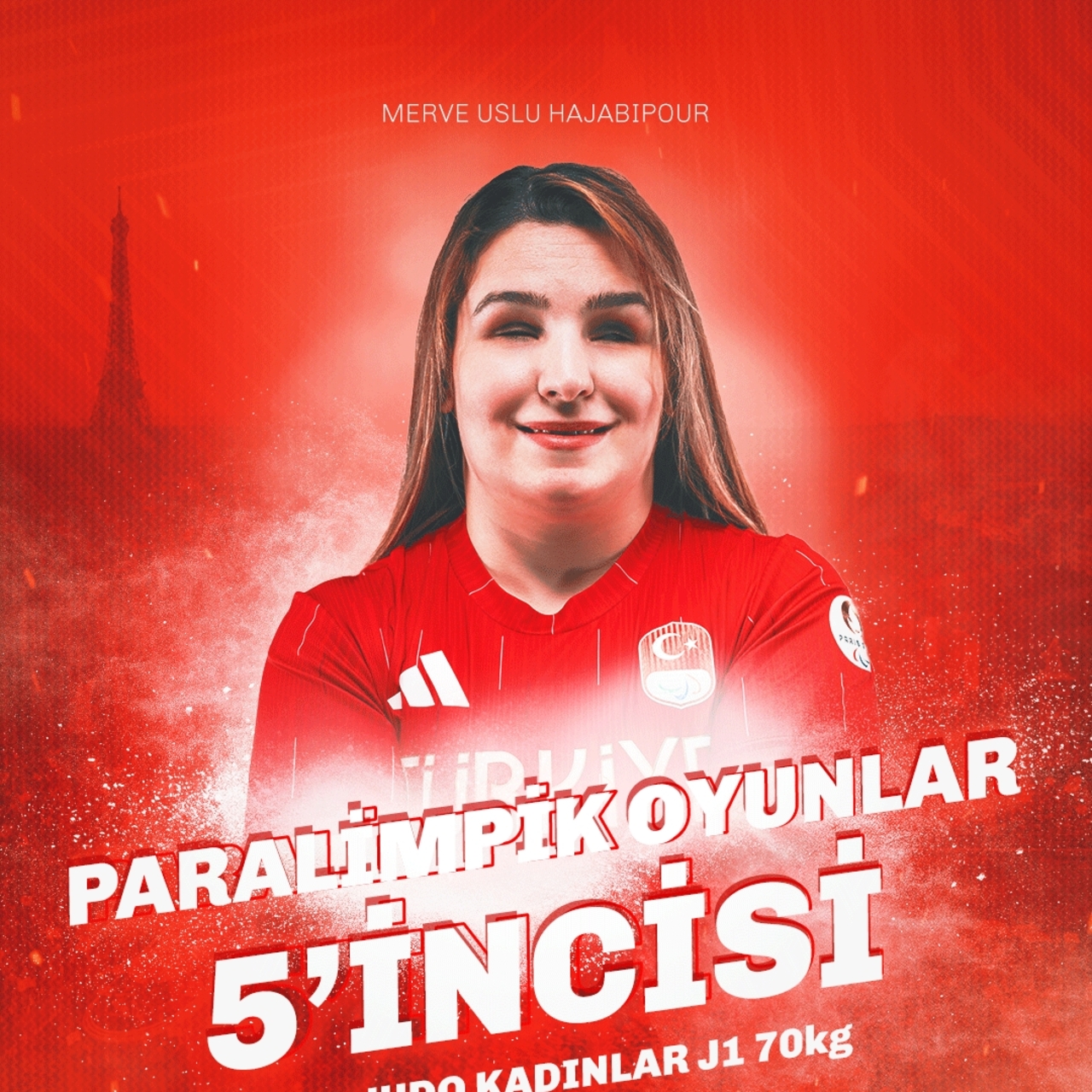 Merve Uslu, organizasyonu 5. bitirdi!