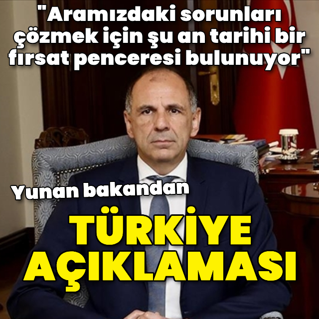 Yunan bakandan Türkiye açıklaması