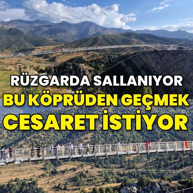 Bu köprüden geçmek cesaret ister!