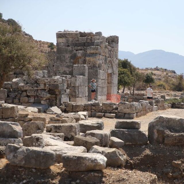 Kaunos Antik Kenti'nde yeni kalıntılar