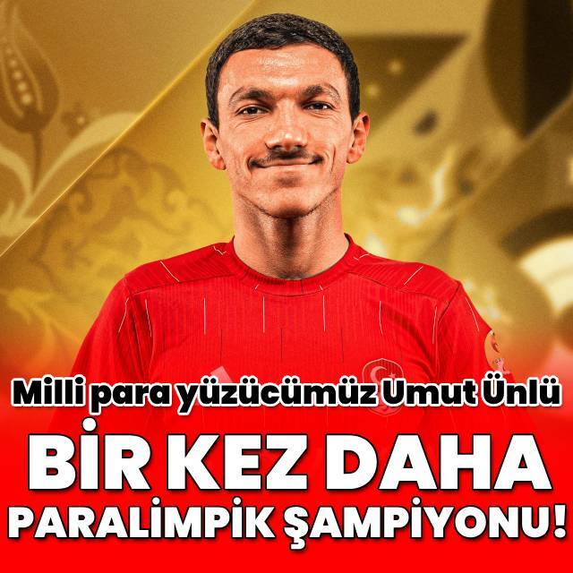 Umut Ünlü bir kez daha paralimpik şampiyonu!