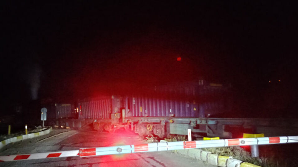 Yük treni arıza yaptı