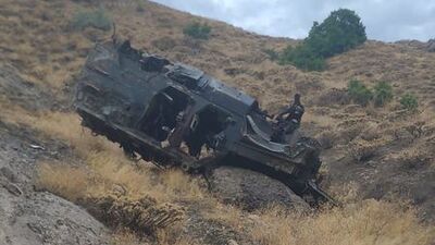Askeri araç uçuruma yuvarlandı: 4 asker şehit oldu