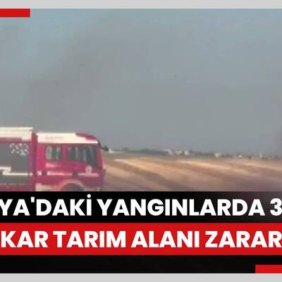 Trakya'daki yangınlarda 37 bin 115 dekar tarıma alanı zarar gördü