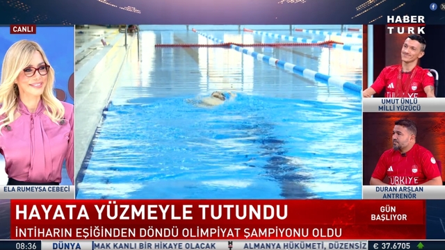 Hayata yüzmeyle tutundu!