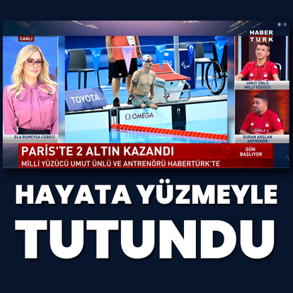 Hayata yüzmeyle tutundu!