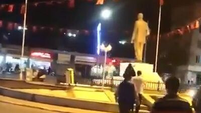 Kırklareli'nde Atatürk heykeline saldırı: Şüpheli yakalandı