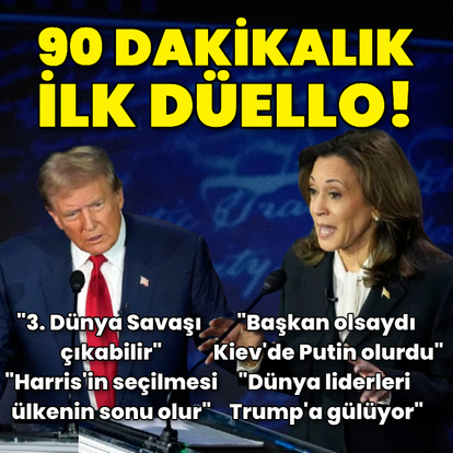  Trump-Harris düellosundan öne çıkanlar