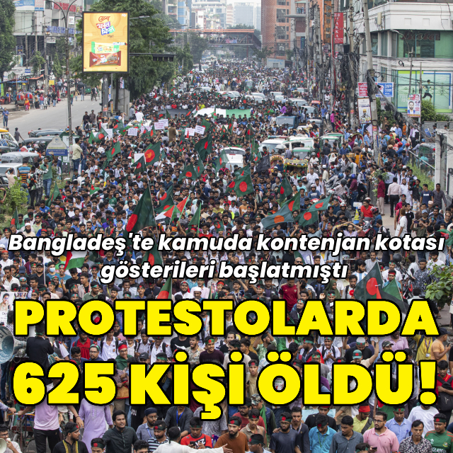 Öğrenci protestolarında 625 kişi öldü