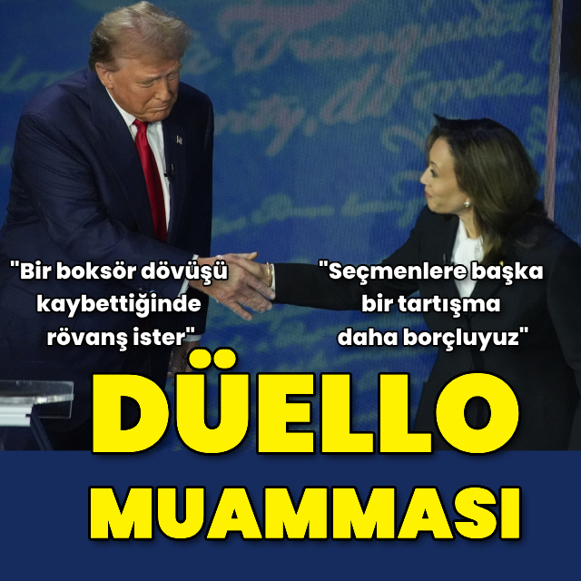 Trump ile Harris arasında düello muamması
