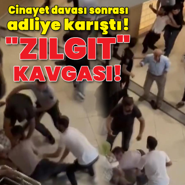 Cinayet davası sonrası adliyede "zılgıt" kavgası!