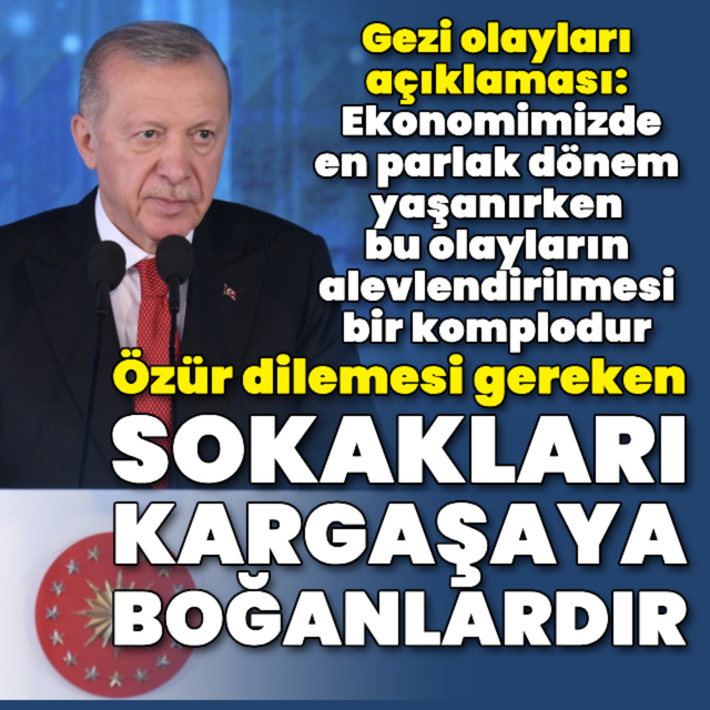 Cumhurbaşkanı Erdoğan'dan açıklamalar