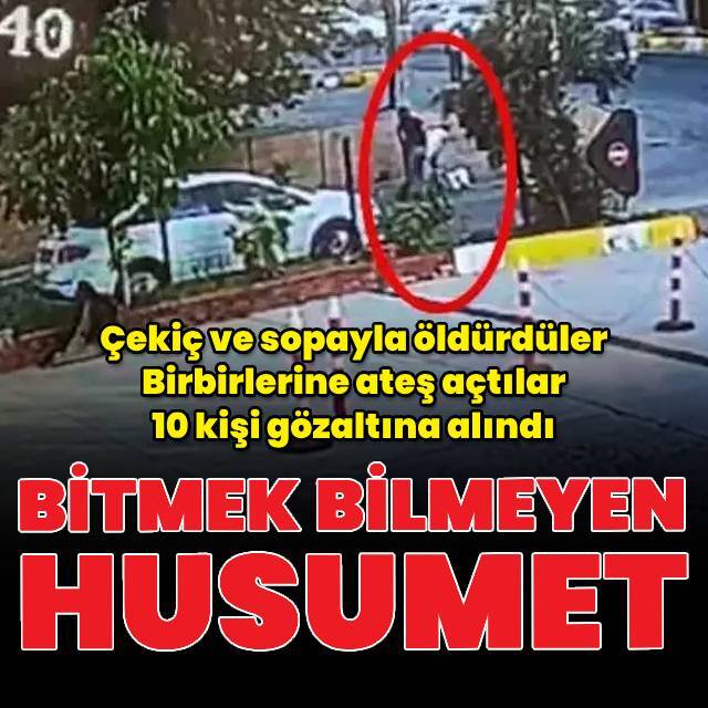 İki grup arasında husumet: 10 gözaltı