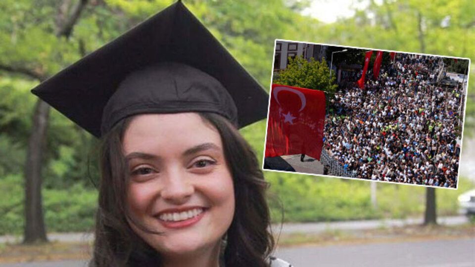 İsrail'in katlettiği Ayşenur'a veda!