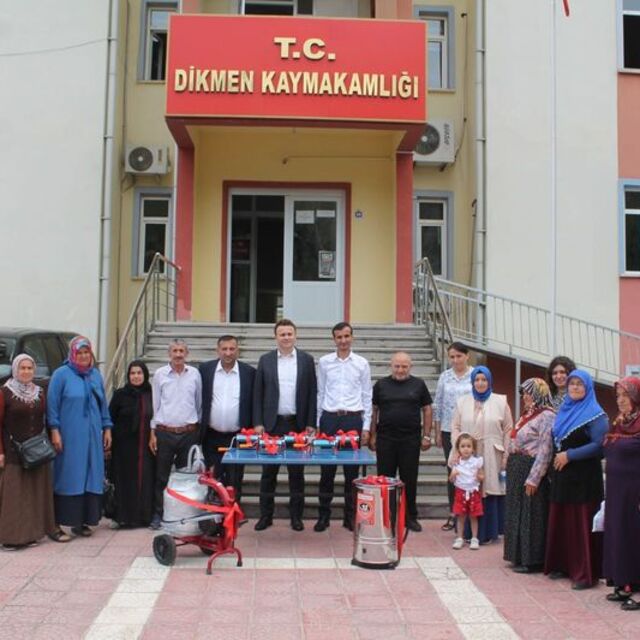 Dikmen'de kadınlara makine desteği