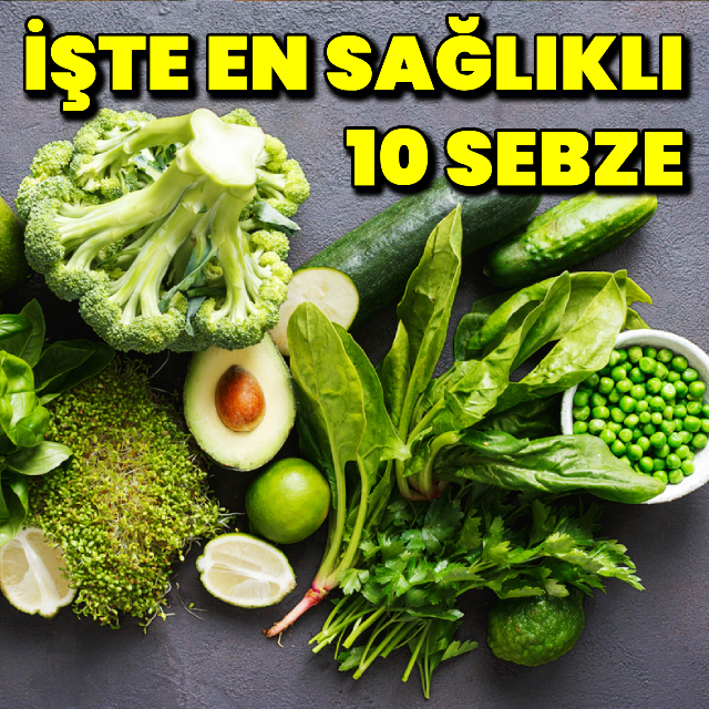 En sağlıklı 10 sebze!