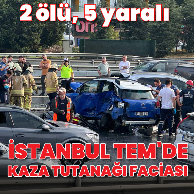 İstanbul TEM'de zincirleme kaza: 2 ölü, 5 yaralı