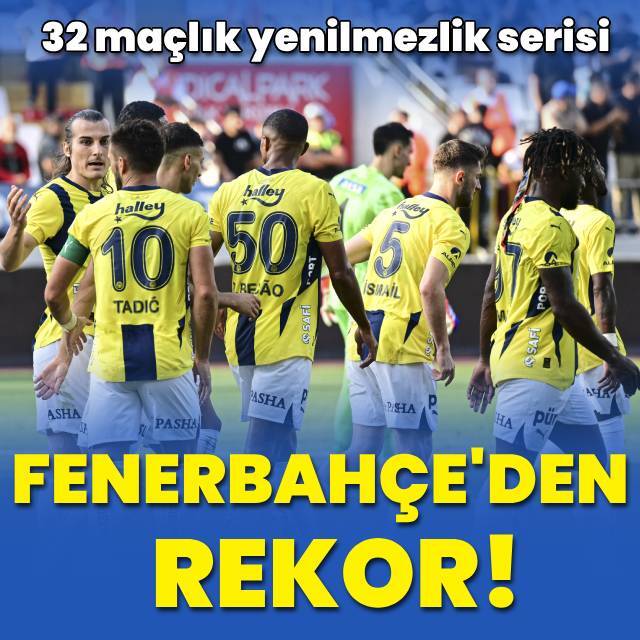  Fenerbahçe'den rekor!