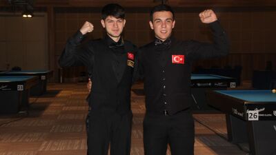 Milli bilardocu Seymen Özbaş'tan büyük gurur