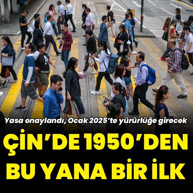 Çin'de 1950'den bu yana bir ilk