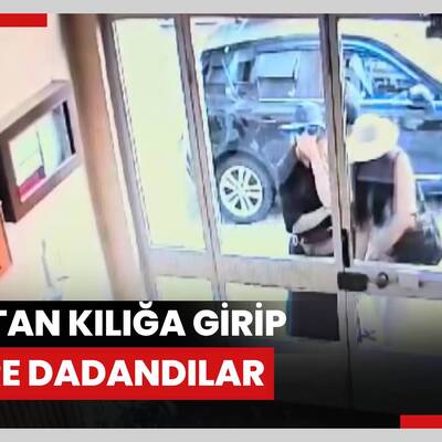 İstanbul'da kılık değiştirerek hırsızlık yapan şüpheliler kamerada